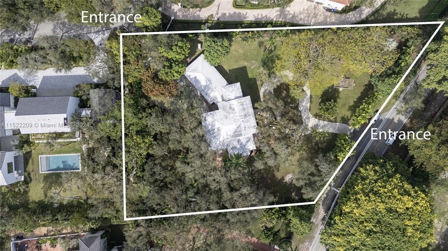 Amazing opportunity to build the home of your dreams on this highly coveted lot on historic Old Cutler Road. Trophy property with a second private entrance to the back of the property from inside the guard gated community of Hammock Lakes. This sprawling 1.24 acre lot (53,900 sqft) currently has a home built in 1965 which will need extensive renovations.  The lot offers beautiful mature trees and the opportunity to build a gorgeous one-of-a-kind estate. Close proximity to Ponce-Davis, Coral Gables, Coconut Grove, top rated public and private schools and all the city has to offer.