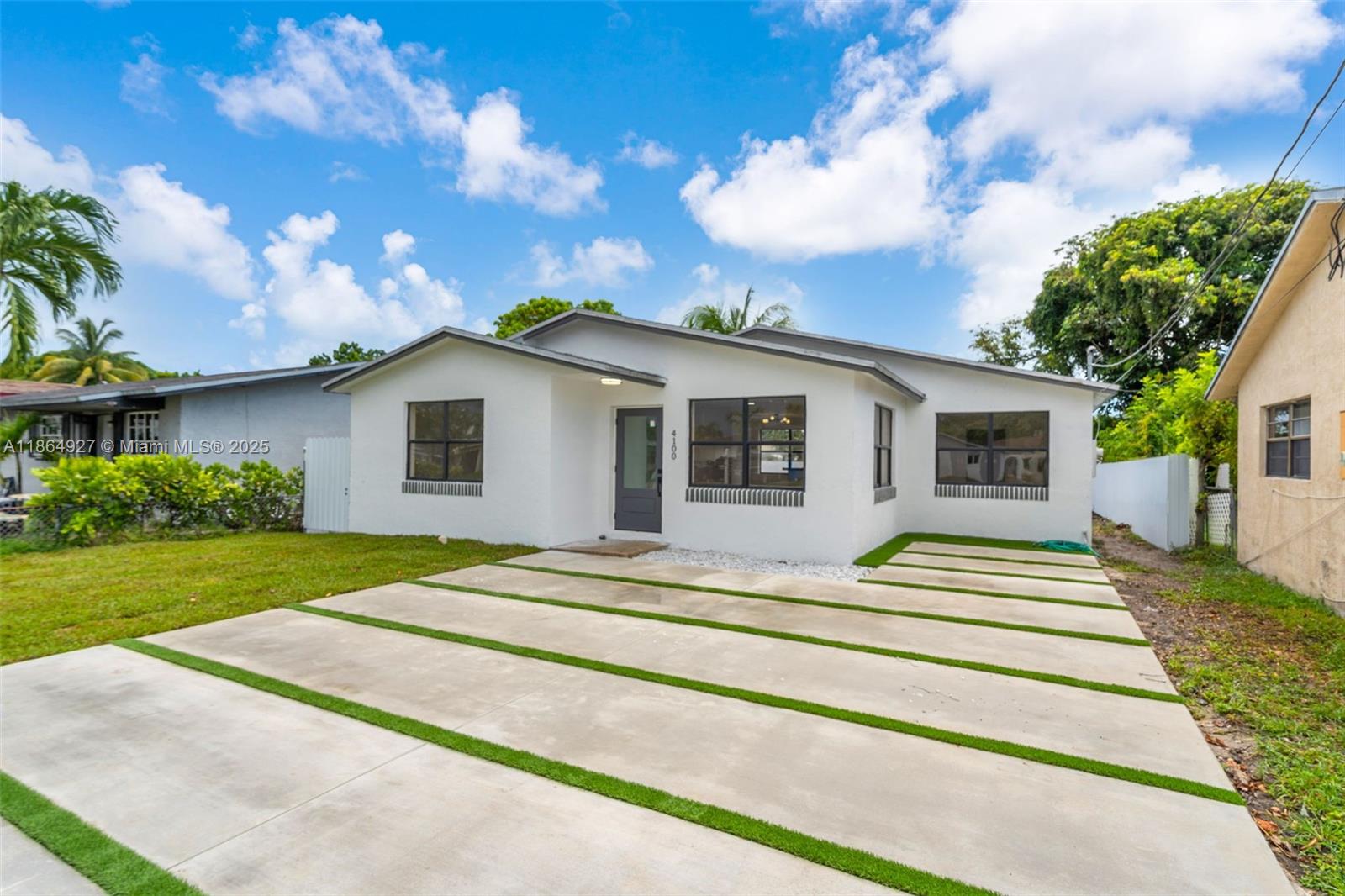 Welcome to this beautifully fully remodeled 3-bedroom, 2-bathroom home in the heart of Hollywood! Featuring a brand-new kitchen with modern appliances, updated plumbing, a new extended driveway, and a new AC system for ultimate comfort. Enjoy the open and bright layout with large tile flooring throughout. The property boasts a large backyard with plenty of space to build your dream pool or create an outdoor oasis. Move-in ready and centrally located near major highways, shopping, and schools!