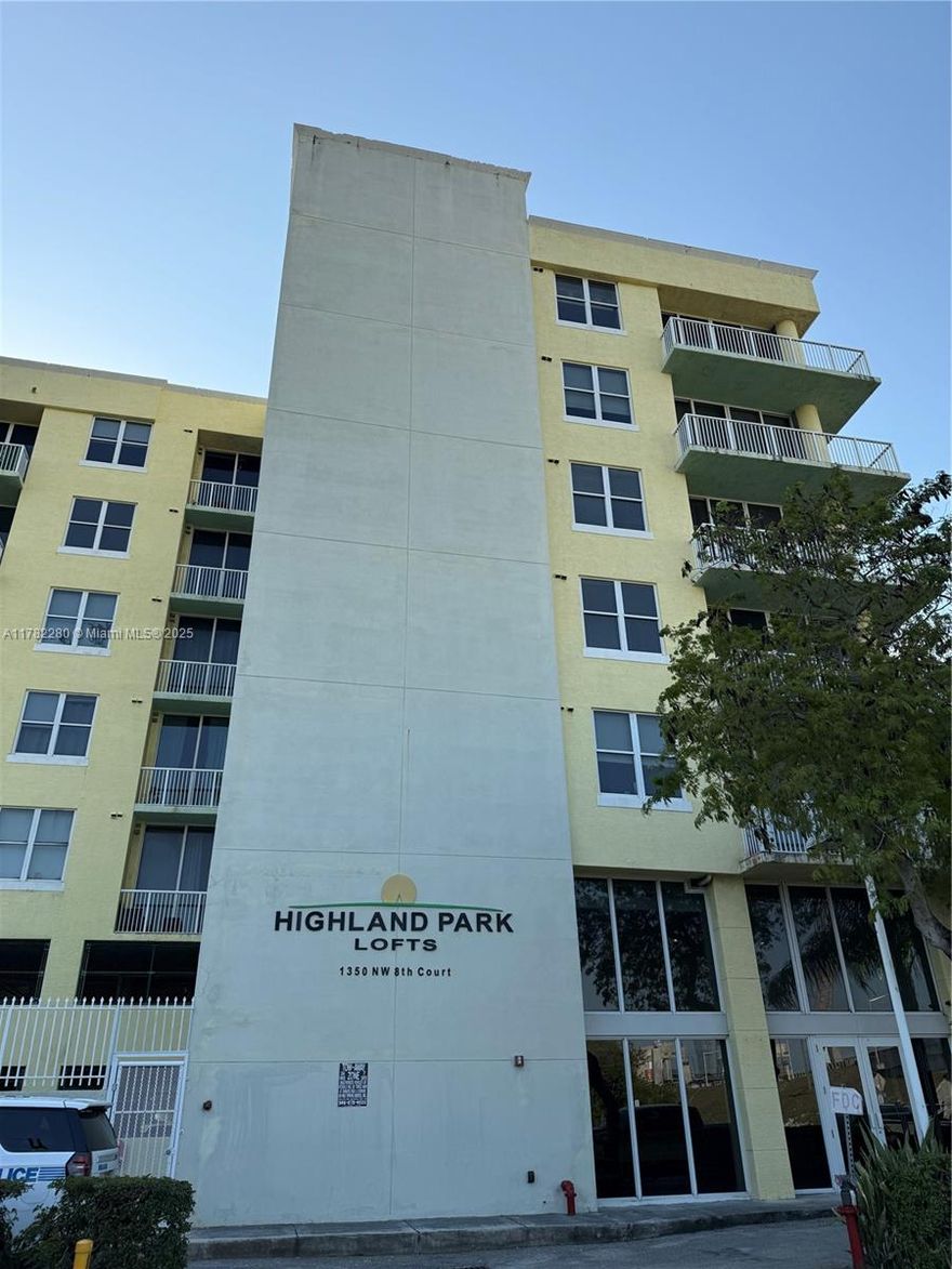 Excellent opportunity to purchase a fairly new condo with prime location.  One bedroom unit with beautiful views of the downtown skyline.  Stainless steel appliances and granite countertops.  High 12 foot ceilings make this unit look very spacious.  Central A/C, tile floors, washer and dryer inside unit and newly remodeled bathroom.  Spacious bedroom with great light and privacy.  Building has a private pool, secured entrance & gated covered parking.  Property is in close proximity to major highways and in the center of it all.  Walking distance to Jackson Memorial Hospital and University of Miami School of Medicine.