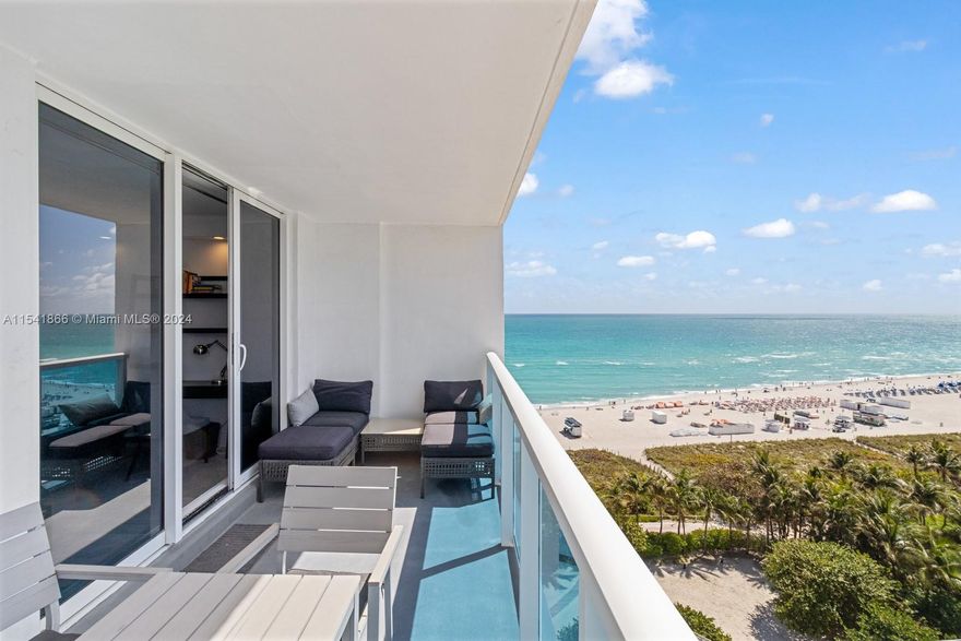 Stunning 2 bed 2 bath oceanfront apartment at the Roney Palace with direct Ocean and City views. Situated next to the luxurious 1 Hotel, residents enjoy some of the finest amenities available in Miami Beach with access to 3 swimming pools, beach service, and onsite restaurants such as Habitat, STK South Beach, Planthouse, and the Tala Beach Club.  Exercise at Anatomy gym, and take advantage of valet parking, around the clock front desk and security, onsite management office, and laundry on every floor. Walking distance to Wholefoods and Trader Joes, and Lincoln Road with all of its shops, cafes and restaurants. Offered fully furnished