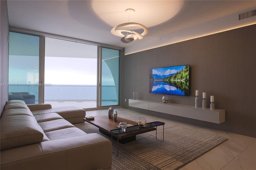 AMAZING TURNKEY UNIT FULLY UPDATED AND READY TO MOVE IN. JADE SIGNATURE CONDO WAS DESIGNED BY HAZORG & DE MEURON, A PRIZE-WINNING
SWISS ARCHITECTURE FIRM. THE UNIT IS FLOW-THOUGH FLOOR PLAN WITH AMAZING DIRECT OCEAN VIEW AND INTERCOASTAL VIEWS. PROPERTY FEATURES
FLOOR TO CELING WINDOWS, ITALIAN 48X48 PORCELAIN ON COMMON AREAS AND BEAUTIFUL WOOD FLOORS ON BEDROOMS. EXTENSIVE BALCONIES,
SNAIDERO EUROPEAN DESIGN CABINETRY, GAGGENAU APPLIANCES, SUBZERO REFRIGERATOR, WINE COOLER AND CAPPUCCINO MAKER. BATHROOMS IS
DESGIN BY PYR FRENCH DESIGNER WITH MARBLE COUNTERTOPS AND MARBLE FLOORING. PRIVATE ELEVATOR, SERVICES QUARTERS WITH FULL BATHROOM.
RESORT STYLE LIVING AND RESTAURANT ON SITE. TWO PARKING SPACES. PROPERTY HAS OVER $500,000 IN UPGRADES AND FURNITURE