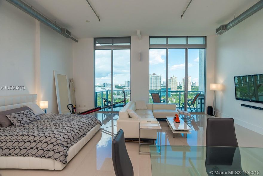 FURNISHED OR UNFURNISHED!! P E N T H O U S E | L O F T ! ! 14 Foot ceilings - Flow THRU unit. 1,362 INTERIOR TWO BALCONY'S TOTALING 1,800 SQ FT. + HUGE ROOFTOP.  Private Roof-Top Terrace exclusively for unit!! Three Bedrooms Two full Bathrooms, Second and Third Bedroom are enclosed with Jack and Jill Bathroom with large balcony facing South. Master Bedroom is an open layout, large Built in closet in Master with North facing balcony. Internet and Cable included in lease price, PH 1105 offers the best views in the building! This PH is unique and won't last long.