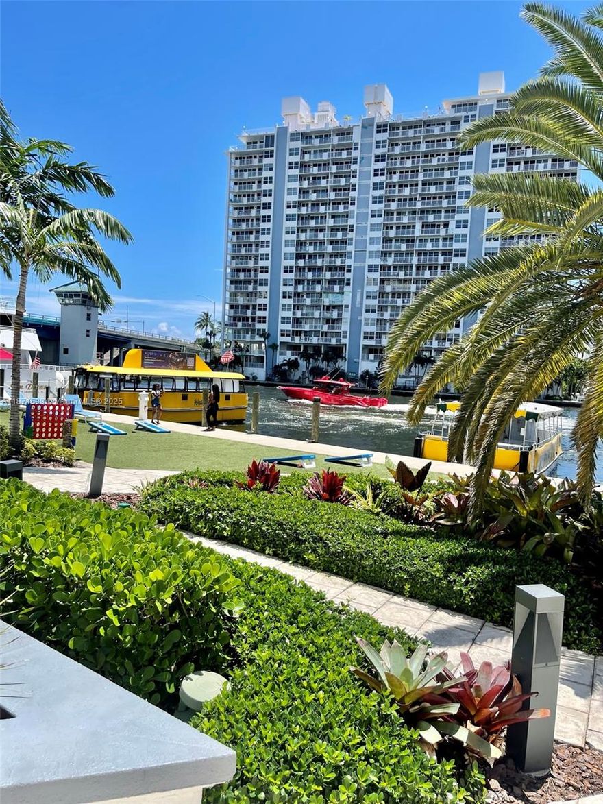Wake up to breathtaking sunrises and sparkling water views in this beautiful condo/hotel overlooking the intracoastal. Perfectly situated in the heart of Fort Lauderdale.  Walking distance to shopping and restaurants and the beach.  Close to major expressways and Fort Lauderdale international airport.  Enjoy the many amenities such as the pool,  gym, cafe, restaurant and the Fort Lauderdale Water Taxi, valet parking, on site jet ski and boa rental, and 24hr security with key card access. All utilities included, water, electric, trash, cable, WIFI.  Property comes fully furnished so just bring your clothes and a toothbrush and mov in!