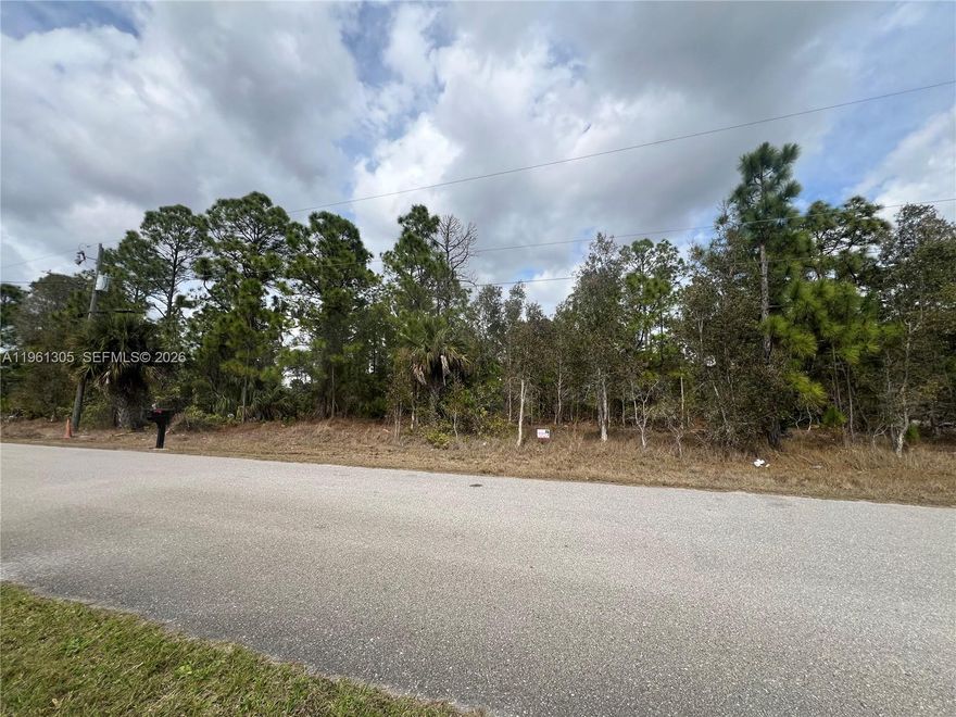 Build your dream home on this spacious 10,890 sq ft lot in the growing community of Lehigh Acres! Located at
3400 Irma Ave N, this RS-1 zoned residential parcel (Lot 5, Block 75, Unit 8) is part of a recorded plat with paved
road access. Surrounded by residential development, with low annual taxes $302, and a survey available. No HOA.
An excellent opportunity for investors or future homeowners looking to build in Lee County, Florida.