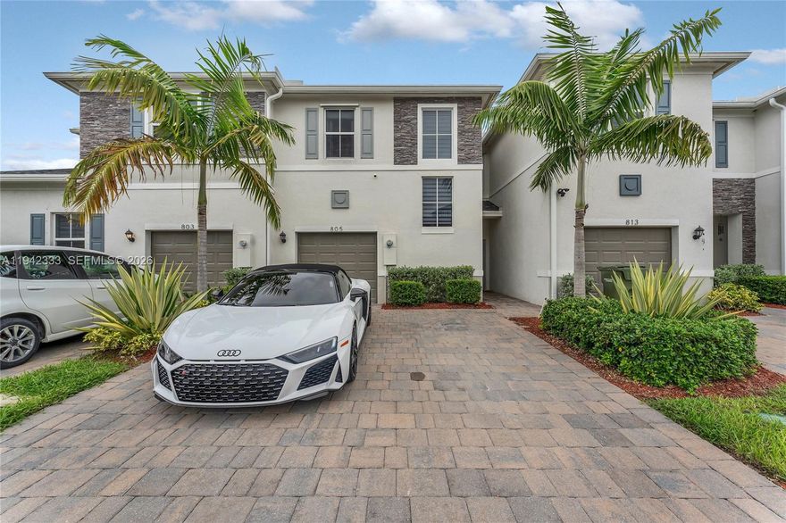 Experience the perfect blend of comfort and style in this beautiful three-bedroom, two-and-a-half-bathroom townhouse located in Marbella at Homestead. Wake up to breathtaking lake views every morning and enjoy the tranquility from your private master suite balcony. The open-concept living area is ideal for entertaining, featuring a contemporary kitchen equipped with sleek granite countertops, stainless steel appliances, and ample storage space. This townhouse is part of a vibrant community offering top-tier amenities, including a pool and fitness center. With easy access to the Turnpike, top dining options, shopping centers, and a short drive to Key West, this home combines convenience with serene living. Best of all, there’s NO CDD!