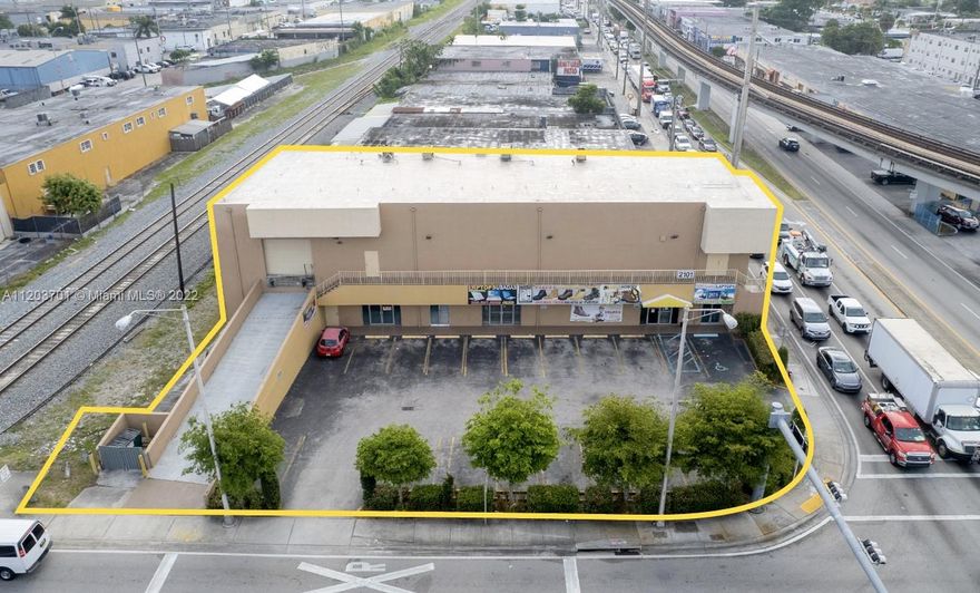 A flex-industrial property located in the heart of Hialeah. 2101 W 4th Ave is on the corner of one of Hialeah’s main arterial corridors that connects Red Road and West 21st street. This standalone building contains both retail on the ground floor and flex-industrial on the second floor. Each of the two floors contains 6,500 SF of leasable area for a total leasable area of 13,000 SF.
The property is occupied by two separate month-to-month tenants which generate a total of $6,205.76 in monthly gross rent. The ground floor retail space may be subdivided into up to 6 retail bays with each bay totaling approximately 1,000 SF.
The property can also generate additional income with the addition of a billboard