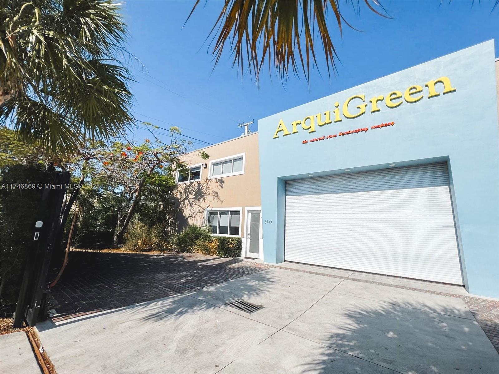 This beautiful warehouse/office building is at the Entrance to Magic City.Built in 2010, The building is 7454 sq ft with 1800 sq ft of offices, 6-9 gated parking spaces. 20 ft wide Rolling Door, 1000 sq ft back patio area. Disclaimer: The referenced square footage is not consistent with municipality records. 6-9 parking spots.
