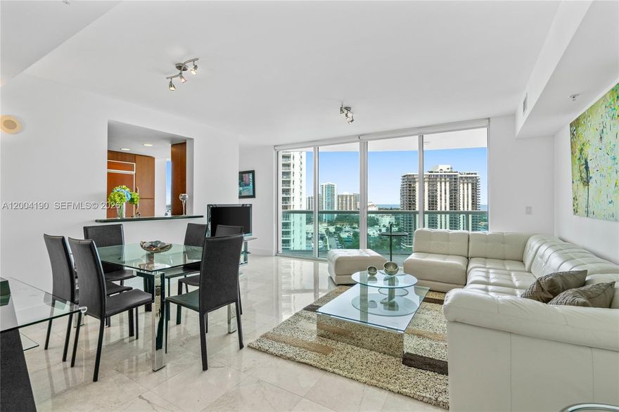 Beautiful 2-bedroom + den (easily used as a 3rd bedroom) residence in one of Aventura’s most desirable buildings, featuring spectacular ocean and Intracoastal views. This elegant unit offers marble floors throughout, private elevator access, built-in walk-in closets, impact windows, in-unit washer & dryer, granite countertops, freshly painted interiors, and a brand-new A/C.
Enjoy resort-style living with top-tier amenities including a spa, heated pool, social room, Shabbat elevator, 24-hour security, and valet service. Ideally located within walking distance to houses of worship, Aventura Mall, and fine dining.
A rare opportunity.