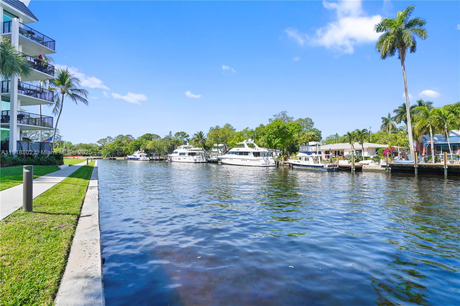 Price improvement! Discover this desirable first-floor corner unit in the gated island community of River Reach. This is a rare opportunity to create your dream home, eligible for renovation financing and ready for your personal touch! Enjoy a spacious primary bedroom with a walk-in closet, bright living and dining areas with impact windows, and an L-shaped wrap-around balcony with partial canal views. Boat dockage is available at just $40/ft X year for vessels up to 50’ OAL — no fixed bridges to the ocean! Community amenities include 24/7 security, 3 heated pools, gym, tennis courts, pickleball, kayak storage, BBQ areas, and well-funded HOA reserves. Two small pets are welcome. All special assessments paid. Prime location near FLL Airport, Brightline, Las Olas, downtown, and the beach!