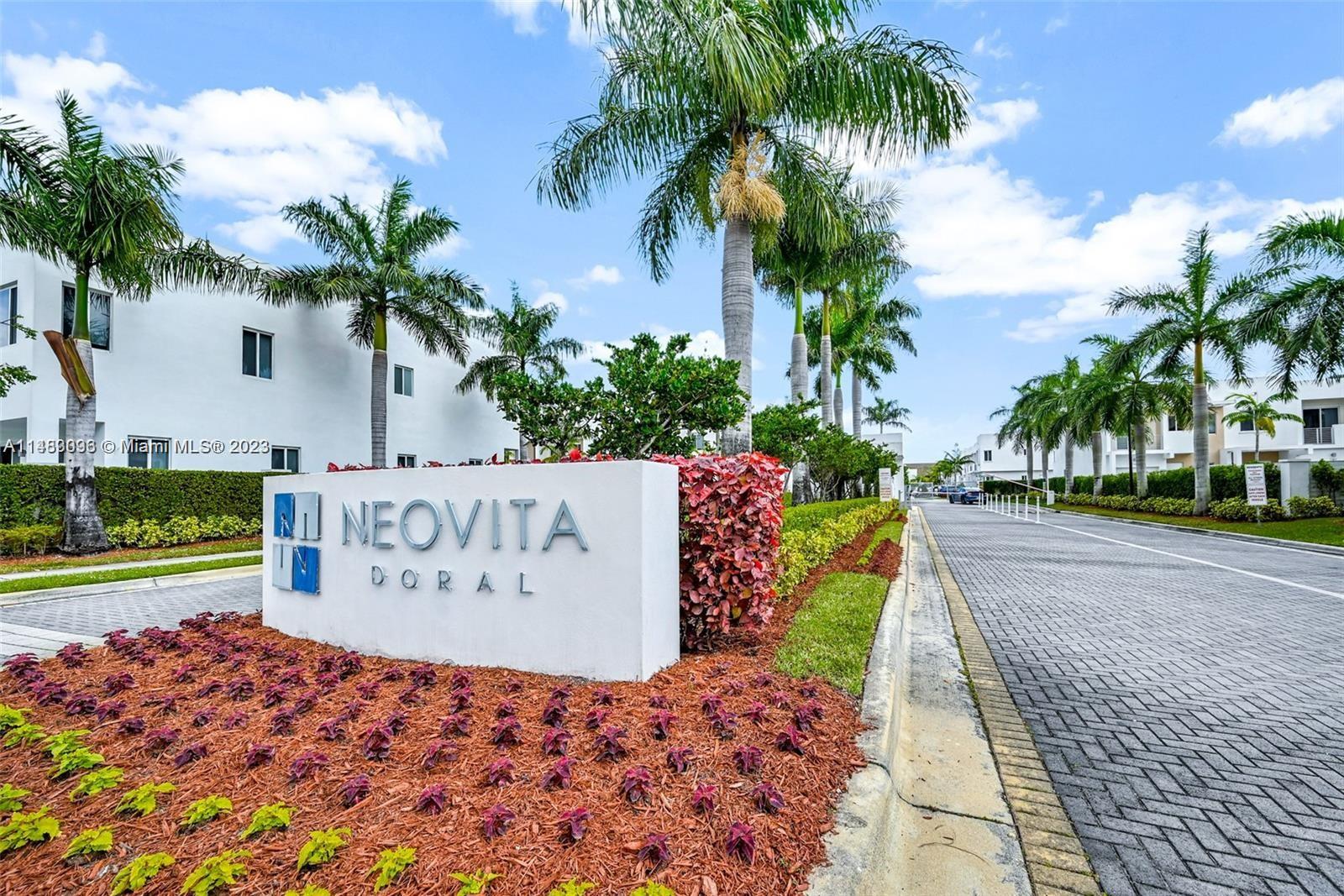 Modern 3 bedroom/3-bathroom, one car garage townhouse at the gated community of Neovita at Doral. Club house with swimming pool, pool table, gym, lounge room, sauna, children playground area. Basic cable and internet included with HOA. Excellent location, walking distance to shopping plaza that includes Publix, TJ Max, banks, and restaurants.
Come join this beautiful community and be part of Sunny Florida Paradise.
Don't miss it.