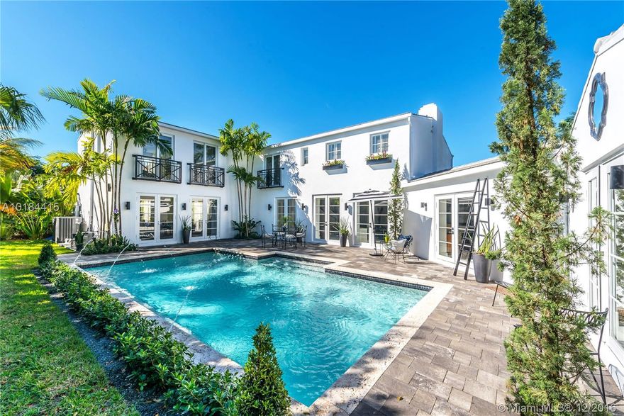 NEWLY BUILT, FULLY GATED MODERN PINETREE DRIVE ESTATE WITH GUEST WING.  6 BEDROOMS AND 6 EN SUITE BATHROOMS. LARGE LIVING ROOM, FIREPLACE, HUGE FAMILY ROOM. SERENITY & PRIVACY AMID LUSH GARDENS. FINE MARBLE & HARDWOOD FLOORS. OPEN DELUXE KITCHEN, DOUBLE SINKS AND D/WS, SUB-ZERO & WOLF APPLIANCES. WINE STORAGE. HUGE CLOSETS. LAUNDRY ROOM. IMPACT WINDOWS. NEST HVAC. HUGE 15X30 HEATED POOL WITH FOUNTAINS. CIRCLE DRIVEWAY. 2-CAR GARAGE. HUGE LOT. ELEVATION ABOVE FLOODPLAIN. WALK TO OCEAN. FAENA DISTRICT. READY TO MOVE IN.