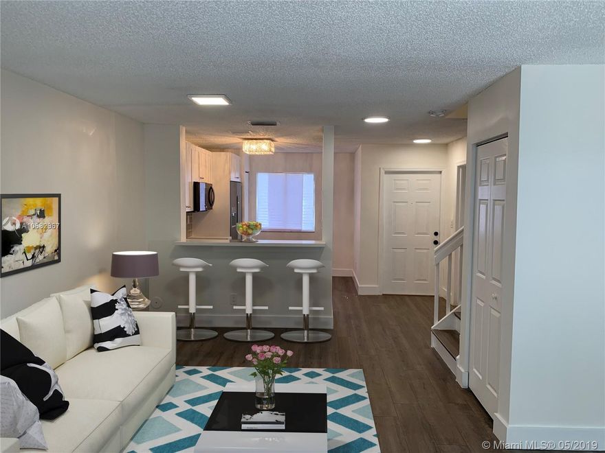 Beautifully updated 3 bedroom 2.5 bath with a modern flare. Located in a quiet Serena Lakes community. The kitchen and bathrooms boast attractive quarts countertops on new wooden cabinets. Upgraded black stainless steel Samsung appliances (refrigerator and range to be installed prior to closing. Brand new AC system will be installed prior to closing as well. Show this unit to your buyer with confidence. This townhouse will go fast and is the nicest available for the price!