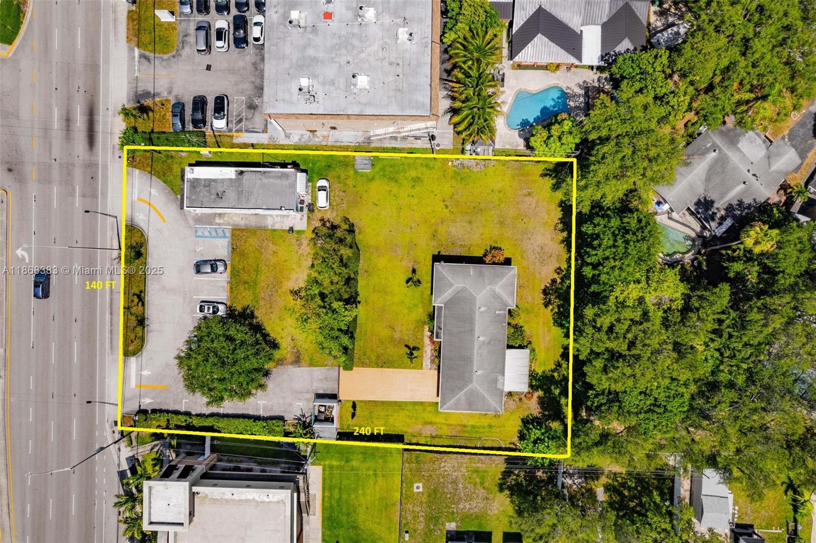Unique investment opportunity in Dania Beach! This prime ¾-acre lot on Griffin Rd. features two buildings with immediate functionality and cash flow. Zoned C-2 & RS-6000, allowing for diverse commercial and residential uses. Offers 140' of frontage, excellent visibility, and easy access—just one mile from I-95. Minutes from Fort Lauderdale Airport, Port Everglades, Dania Pointe & Hard Rock Casino. Surrounded by new development, it’s ideal for income, redevelopment, or a strategic hold in a booming corridor. Opportunities like this are rare — take advantage of it now!