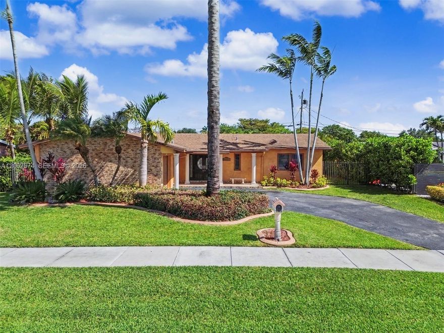 Stunning Tropical Retreat in Cutler Bay – Resort-Style Living at Its Finest!
Welcome to this beautifully upgraded 3-bedroom, 2-bathroom single-family home offering over 1,600 sq ft of elegant living space. This move-in ready residence combines quality upgrades, timeless finishes, and an outdoor oasis that truly sets it apart. Inside, the home features travertine floors throughout, creating a seamless and upscale feel. The open-concept kitchen and dining area is perfect for modern living and entertaining, complemented by stainless steel appliances (2024). The spacious primary suite offers a relaxing retreat, highlighted by a spa-style Jacuzzi jet tub for ultimate comfort. Step outside into your private paradise—featuring a custom lagoon-style pool with waterfall spa, surrounded by lush tropical landscaping and custom hardscaping. Entertain effortlessly under the authentic tiki hut with a fully equipped outdoor kitchen, complete with built-in grill, sink, and bar seating.
The backyard showcases unique craftsmanship with custom wood-style concrete features, seating areas, and tranquil garden pathways, creating a one-of-a-kind ambiance.
Additional upgrades include a new A/C system (2024), roof replaced in 2015, and a whole-house Generac backup gas generator that powers the entire home, providing security and peace of mind year-round.
Ideally located near top-rated schools, parks, shopping, and major highways.
Must be seen to be fully appreciated!