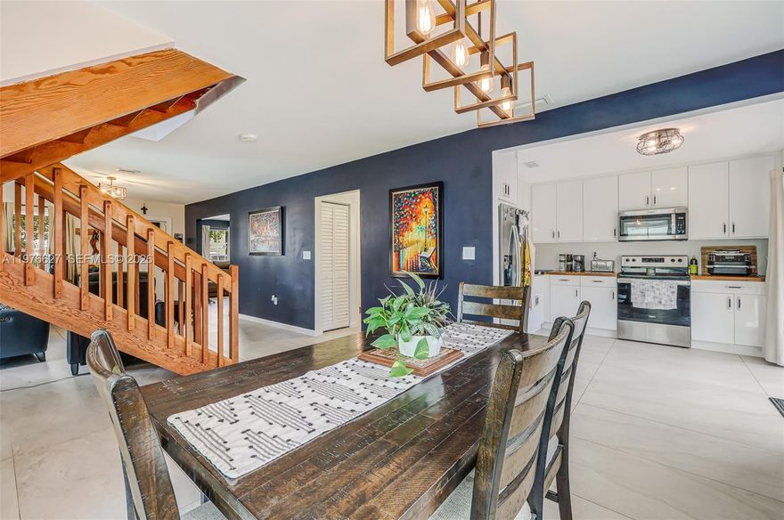 Searching for a home in Miami with the indoor comfort and outdoor space this city rarely delivers? This property feels bright and welcoming from the moment you step inside, with updated large tiles throughout, a refreshed kitchen with butcher block countertops and stainless-steel appliances. There's also an extra room downstairs that could be made into a bedroom and a huge half bath that could easily be made into a full bath. All bathrooms have been updated with a modern look. The backyard is the true standout with tons of space for a pool, outdoor kitchen, or quiet gatherings in one of the friendliest, storybook style neighborhoods in all of Miami. Located in the heart of Kendall and next to great restaurants, schools, and everyday conveniences, this home offers a balanced and easy lifestyle. Come check it out! Property has already been appraised at $595,000.