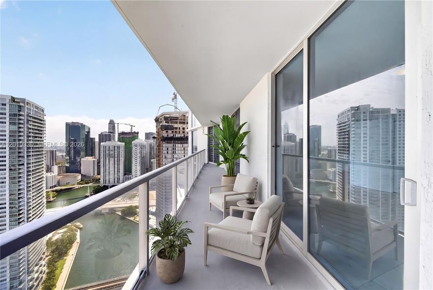Experience elevated riverfront living at Latitude on the River, ideally positioned in the heart of Brickell. This sophisticated 2-bedroom, 2.5-bath residence showcases a bright, open-concept design with floor-to-ceiling glass and seamless indoor-outdoor flow. A spacious private terrace—accessible from every room—frames breathtaking views of the Miami River, skyline, and port.

Refined interiors feature generous living spaces, high ceilings, and a layout designed for both comfort and entertaining. Residents enjoy a full suite of amenities including a fitness center, a soon to be brand new pool, club lounge, and 24-hour concierge and valet services.

Perfectly located just steps from Brickell City Centre, world-class dining, and vibrant nightlife, with convenient access to I-95 and Miami International Airport. A rare opportunity to own in one of Miami’s most dynamic waterfront communities!
