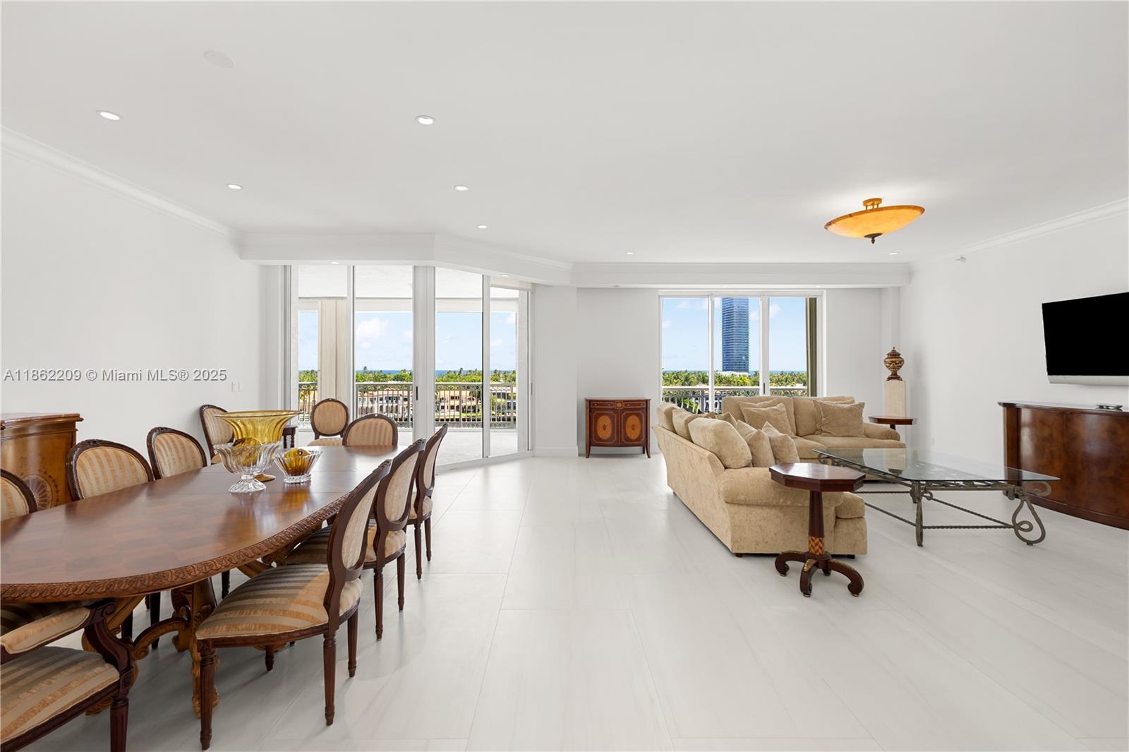 One of 22 Homes spanning an impressive 3,050 square feet, this exquisite midrise boutique building offers unparalleled living .Step into the bright and airy foyer, leading you into a spacious living area adorned with floor-to-ceiling windows, providing breathtaking views and an abundance of natural light.The chef’s kitchen features a breakfast bar, granite countertops, a gas stove and two ovens and overlooks Miami's beautiful sunsets. Some complex amenities include basketball, tennis, and pickleball courts, a state-of-the-art gym and spa, and world-class restaurants.
Convenience is paramount with amenities such as a private elevator, assigned self-parking, and valet service. Additional features include a bike room, private storage, and a pool just for the Bella Vista South.