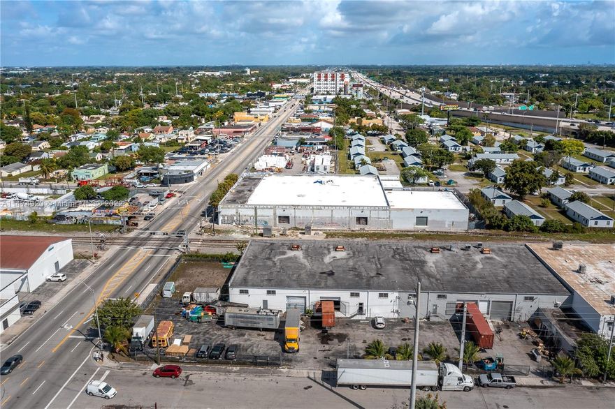 Free standing building on 1 acre lot approximately. One side face 441 with 2 lanes of traffic each way. Property is fenced in. Close proximity to I-95, Miami Airport, Beaches, Downtown, Miami Port, etc., etc. Located 2 block to 69 St exit on 95.
18 feet clear ceiling height with parking for a truck on site. Railroad pass at the back with possibility for freight drop off.
This is an Estate sale where approval of Trustee and or attorney is needed.