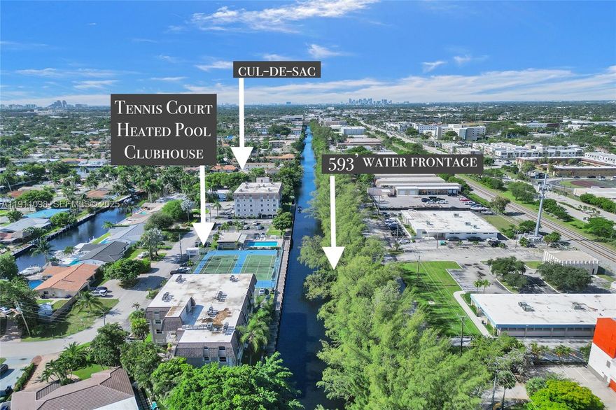 Coral Ridge Isles’ boutique Riviera Park top floor unit, bright 2BR/2BA - all age community. FRESHLY PAINTED WHITE NOV 25’.  One of the larger 2/2 in FTL (~1,280 SF) with abundant natural light and three walk-in closets. 2022 roof, 2024 elevators—great bones; bring your finishing touches. Impact windows in all bedrooms, shutters on the balcony slider for peace of mind. AC 2022, Water Heater 2017. Amenities: heated pool, tennis, clubhouse, BBQ areas, and ~550' of waterfront, optional boat slip rental (~$1.59/ft/mo). Pet-friendly. Superb location mins to Pompano & Lauderdale-By-The-Sea Beach, near Publix, quick to I-95. HOA ~$650/mo includes water, sewer, trash, basic cable, exterior insurance. A rare opportunity w/ strong investment potential plus optional dock space.