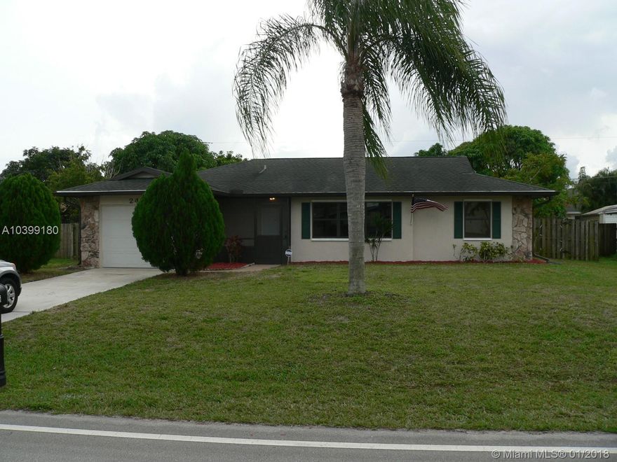 Updated CBS 3/2/1 pool home. This home has been updated with all new kitchen cabinets, granite counters, custom backsplash and SS appliances.  Both baths updated with new vanities, toilets, and refinished tubs/showers. New tile in main area and master bedroom.  New carpet in 2 bedrooms. New fans and fixtures. New paint in and out.  New pool re-surface. New screen on pool enclosure.  New pool pump.