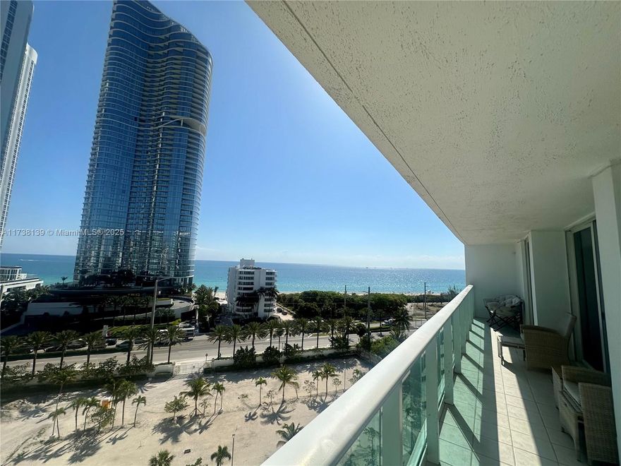 Stunning Ocean Views from Every Bedroom! Fully furnished, move-in ready unit with ceramic floors, floor-to-ceiling impact sliding doors, and private glass balconies. Features stainless steel appliances, brand-new A/C, master suite with king-size bed and walk-in closet, and second bedroom with 3 twin beds and custom closet. Located across from the Ritz-Carlton, enjoy luxury amenities: spectacular lobby, gym, 2 tennis courts, jacuzzi, large pool deck, library, sauna, bike/jog path, boat dock, business center, kids’ play area, and direct beach access.