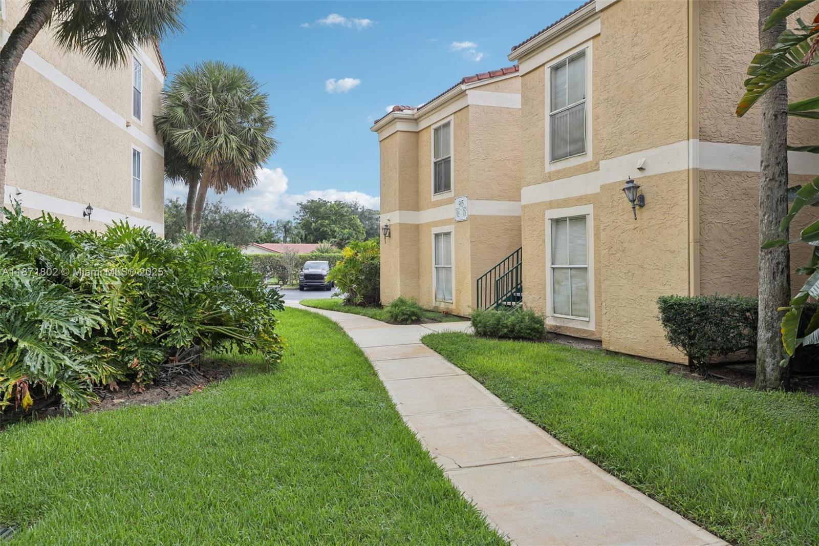 welcome to coral springs!!! this beautiful 2 bedrooms - 2 full bathrooms condo located in a desirable neighborhood with a+ schools, near the mall!!! lots of space and high ceilings, wooden floors, nice and airy with large windows and large open balcony. a comfortable layout with good-sized bedrooms and bathrooms, walk in closets, a great kitchen with plenty of counter and cabinet space. unit equipped with washer / dryer and storage room. 2 reserved parking spaces!! community pool, social room and a gym. Buy with as little as 3 to 5% down
