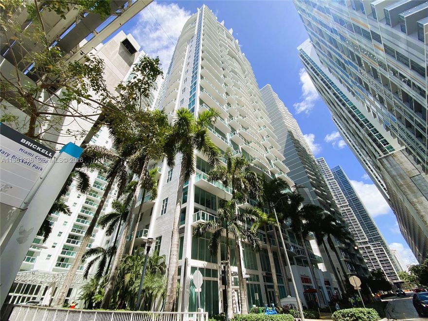 Live in the heart of Brickell in this beautiful & Impeccable 1 bed/ 1.5 baths bedroom - loft style, plenty of natural light, close to the financial district, walking distance to the prestigious Brickell City Centre, restaurants, Whole Foods and more. Just steps to the metro rail station. The unit features marble floors, open European style kitchen  w/granite countertops, stainless steel appliances, washer & dryer inside, primary bath w/tub and shower, impact glass, shades and terrace. Amenities include recreation room, 2 heated pools, 5 floors of fitness center w/ spa, sauna, jacuzzi, 24 hrs. valet & concierge services. 1 parking space assigned.