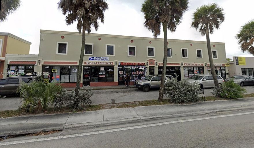 Great opportunity! Directly across from the 163rd Shopping mall. Welcome to your Prime Mixed-Use Investment Opportunity in North Miami Beach! Boasting a strategic location and a versatile layout, this property presents a chance to diversify your portfolio and capitalize on the growing North Miami Beach market. Strategically positioned in the heart of North Miami Beach, this mixed-use building offers unparalleled visibility and accessibility, making it an ideal choice for savvy investors seeking to maximize returns. With a prime location near major thoroughfares, public transportation hubs, and a diverse array of businesses and amenities, this property offers great opportunity for the new owners to increase the rents on the 7 storefronts and the 8 residential units upstairs.