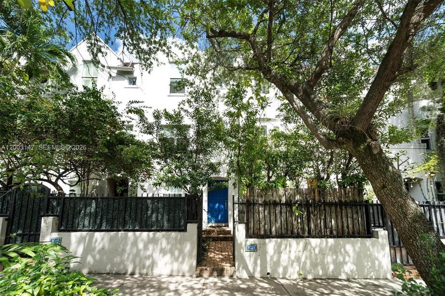 Elegance and character define this tri level townhome in French Village in the Grove, one of Coconut Grove’s most charming and sought after communities. Rarely available, these residences seldom come to market, with the last sale occurring in 2021.

Thoughtfully maintained, the home features a well appointed kitchen with premium appliances including a Viking refrigerator, Viking range, and Miele steamer, complemented by rich Brazilian walnut wood and marble flooring throughout.

A secondary bedroom has been converted into a custom library or study with built in bookshelves, offering a distinctive and flexible living space. Recent upgrades include full impact windows, providing both value and peace of mind.

Ideally located just moments from Blanche Park and within walking distance to Coconut Grove’s vibrant dining, shopping, and entertainment district.