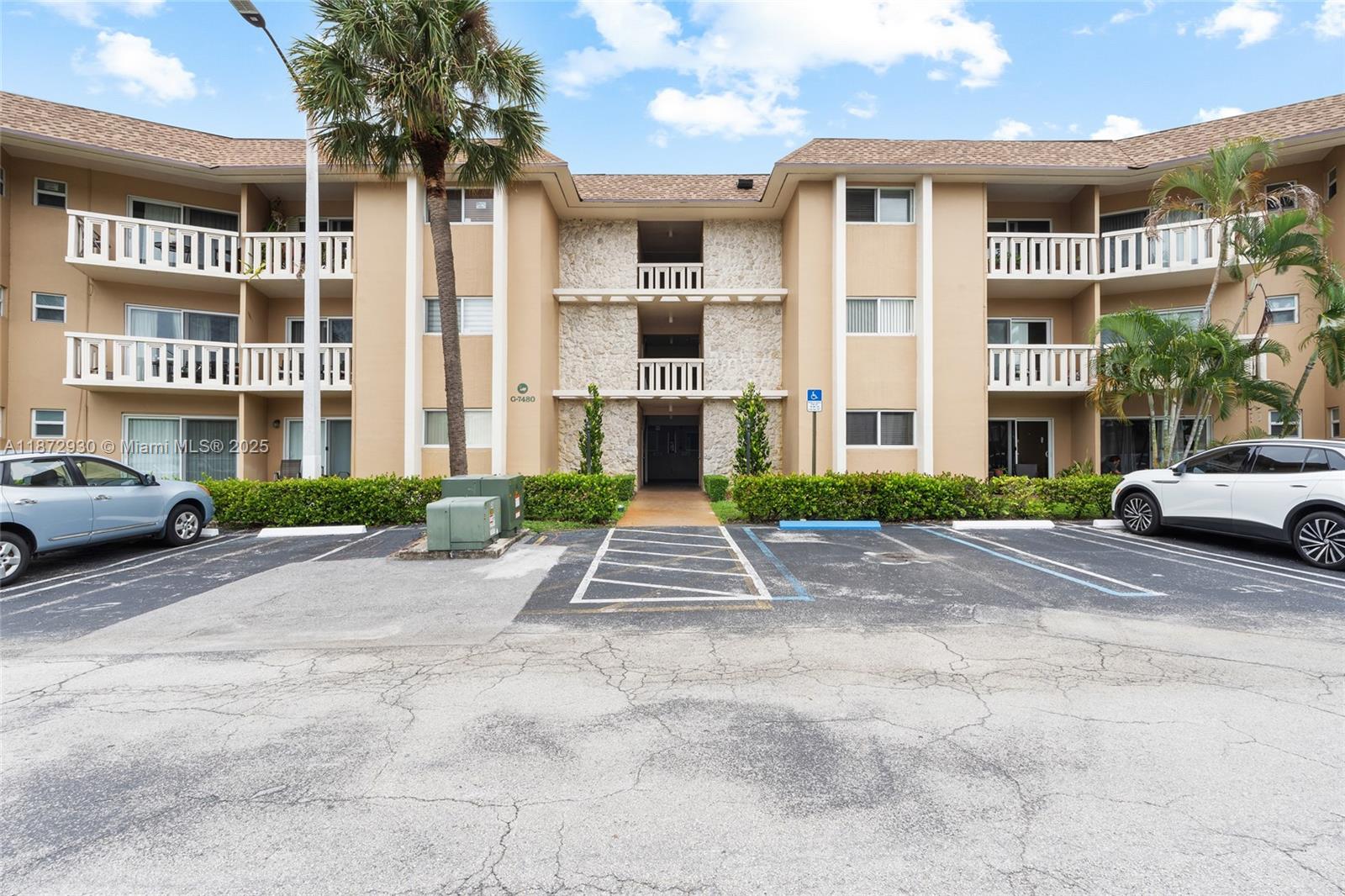 Stunning and completely updated 2-bedroom, 2-bathroom condo nestled in the heart of Miami Lakes. Boasting breathtaking panoramic views, this elegant and stylish residence offers a perfect blend of modern comfort and sophistication. Step inside to find brand-new, tile wood-like flooring throughout, and a beautifully designed kitchen with sleek stainless steel appliances, ample cabinetry, and contemporary finishes. This condo also features, hurricane impacts, updated bathrooms, spacious bedrooms, and a spa-like bathroom in the primary suite. For your convenience, the building has an elevator, one-assigned parking space located nearby, and plenty of guest parking. Community amenities include a pool, clubhouse, tennis courts, a fully-equipped gym, and a children’s playground.