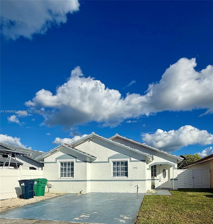 Welcome to this beautiful, recently renovated 3-bedroom, 2-bathroom home. Enjoy the peace of mind that comes with a property featuring a new air conditioning system and kitchen appliances, and a roof installed in 2020. Both bathrooms were remodeled three years ago. The flooring was installed in December 2025.  With an open floor plan, a kitchen boasting beautiful quartz countertops, and a private backyard with ample space for a pool, this home is conveniently located near Publix and excellent restaurants. The property also features a well with a pump for an additional water supply. No HOA fees.