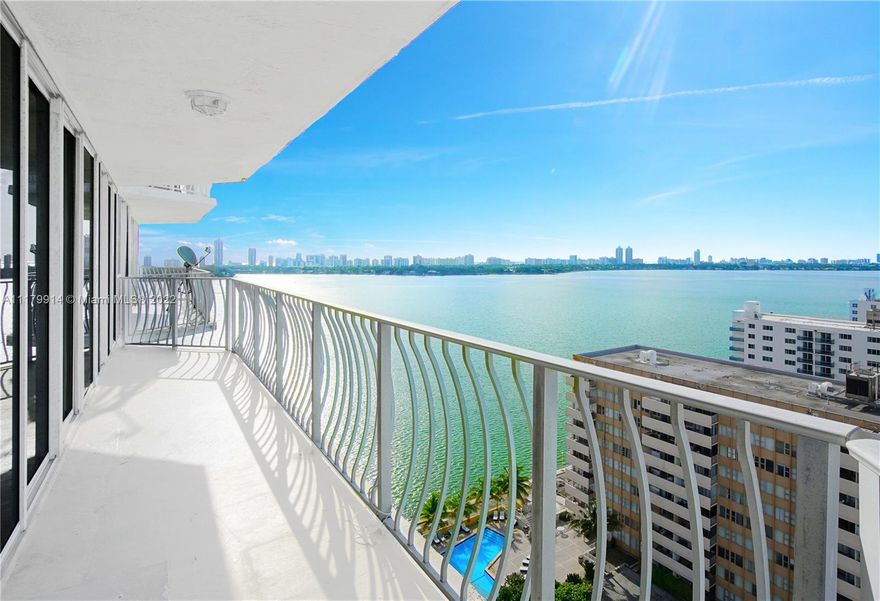 Waterfront 2/2 with floor-to-ceiling sliding doors access this extra-large balcony with the most desirable southern exposure offering tons of natural light and million-dollar unobstructed bay and downtown skyline views!   Beautiful island-like setting on North Bay Village. Ideal location close to downtown & the beaches. Every amenity here including Marina, Olympic sized pool, gym, 24/7 front desk, mini-mart/ restaurants/ retail. This unit includes 2 assigned parking Building has reserves and no assessments. Tenant occupied - Dog ok
Unit rent restrictions: Can be rented minimum of 6 months or 1 year. No short-term or subleasing.