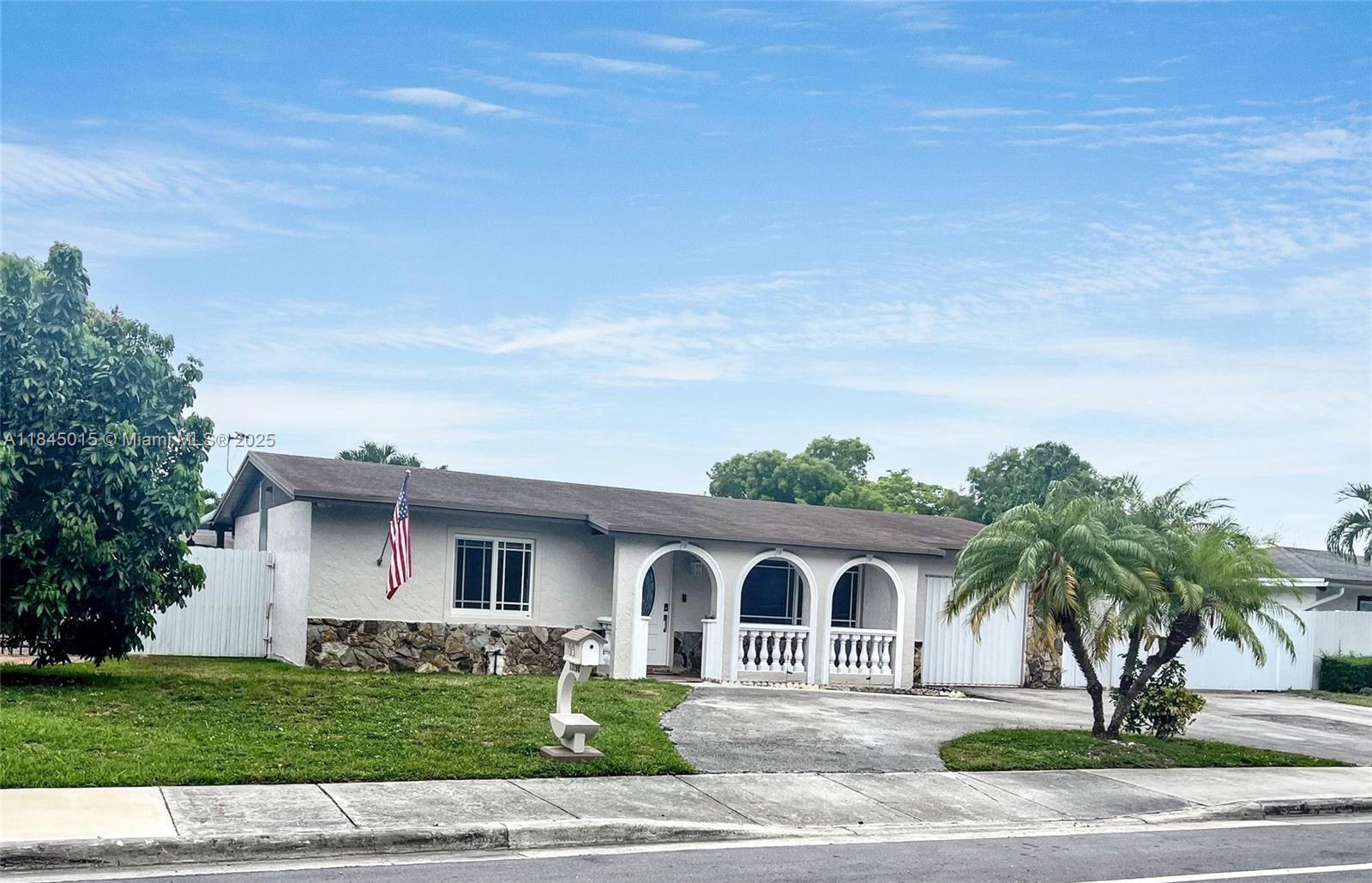 You will fall in love with this beautiful pool home with 3 bedrooms 2 baths. This home has many upgrades including the big ones, like Roof 2018, Impact windows 2020 and Brand New Pool 2022. Wonderful outdoor space ready for your next party or event. Large 8,000 sq. ft. lot. Circular driveway that accommodates many cars with ample room on side of house with gate to park your RV or Boat. This is one home you need to see to appreciate. Located in a quiet, established neighborhood with no HOA.