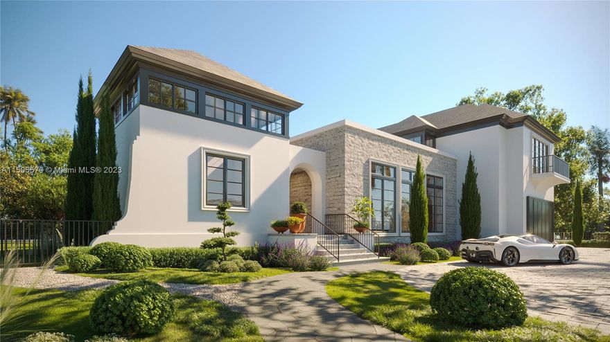 Discover the epitome of refined living in the heart of Miami Beach on an expansive 15,982 sq ft corner lot. Offering fully approved plans by Weber Studio for a striking two-story home bathed in natural light with transitional design elements and elegant finishes. This exceptional residence boasts 6 bedrooms, 6 and a half baths and a total of 6,229 sq ft. With a generous floor plan and a prime location, the property entrance was thoughtfully located on 27th st. This residence presents a rare opportunity to build your dream home in close proximity to the beach, world-class restaurants & all that Miami Beach has to offer.