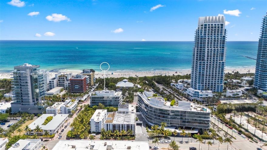 A Rare Gem at One Ocean, South of Fifth! This 1-BR, 1-BA residence offers 889 SqFt of refined living + 542 SqFt private terrace with direct access to Collins Ave steps from Prime 112 & the beach. Enjoy dual entrances for seamless indoor-outdoor living, a sleek Italkraft kitchen, Wolf gas range & spa-like bath with walk-in closet. Airy layout is perfect for relaxing or entertaining. Designed by Enrique Norten, One Ocean is a boutique building with 50 exclusive residences & top-tier amenities including an infinity-edge pool deck by Enzo Enea, Bentley Beach Club service, a state-of-the-art fitness center & spa, 24-hour concierge, doorman, security & private elevator access. Includes one assigned parking space & valet. Steps from world-class dining & nightlife in this South of Fifth sanctuary.