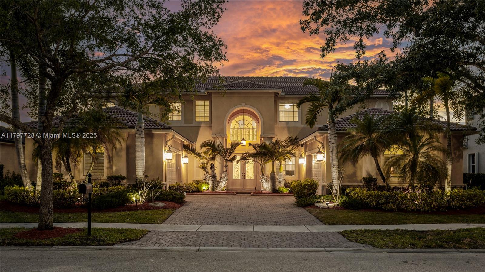 Property for Sale at 3837 E Coquina Way, Weston, Broward County, Florida - Bedrooms: 6 
Bathrooms: 6  - $1,960,000