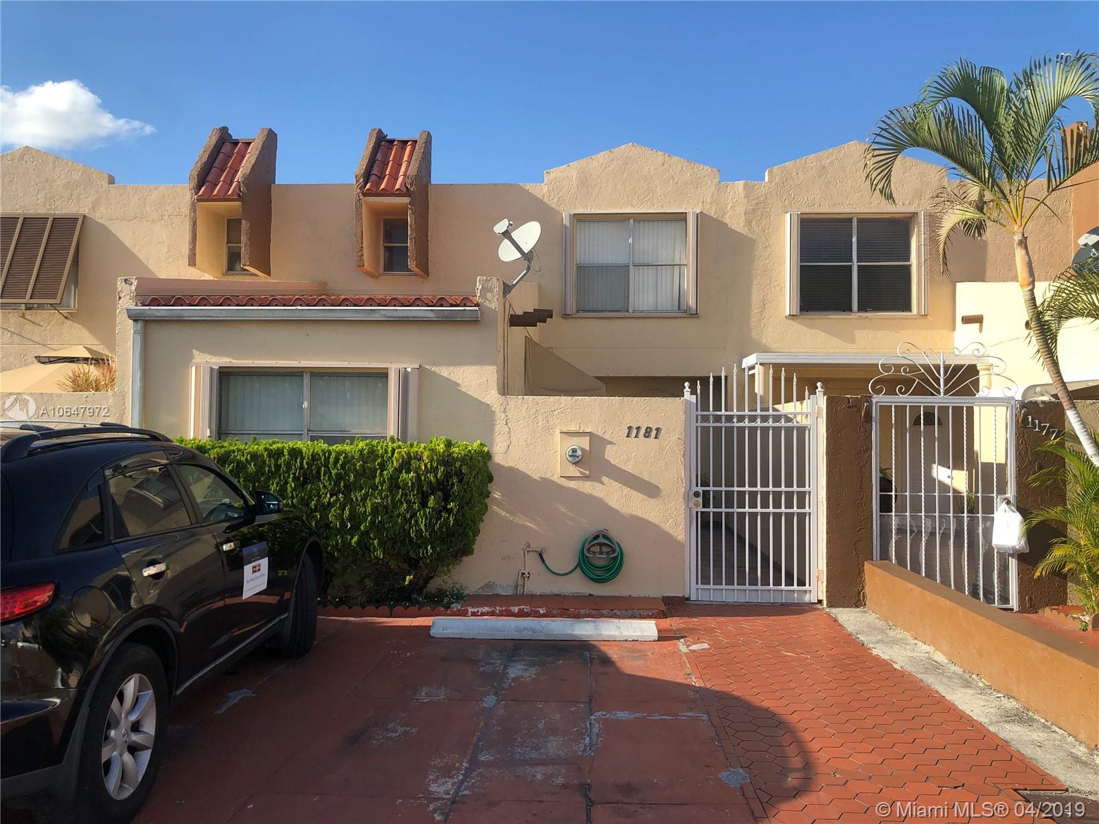 Located in the heart of Hialeah. Large 3 bedroom townhouse that shows as a 4 Bedroom. 1,528 Sq Ft. Living Space.
2 Bathroom home, Large kitchen with stainless steel appliances, partially covered patio/yard, Washer and Dryer, new A/C Unit, ready for you to call it home.
Excellent opportunity for first time home buyers, low monthly association with proximity to many convenient locales, close to Westland Mall, Sedanos and Navarro within walking distance. 
Bring your highest and best offer.
Contact me for a showing.
