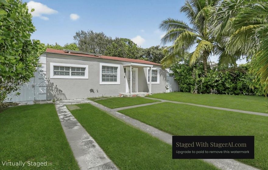 Located in a quiet, established neighborhood, this well-kept North Miami home offers comfort, simplicity, and great value — perfect for first-time buyers or investors. This cozy home offers a functional layout with a bright living area, a practical kitchen with plenty of cabinet space, and comfortable bedrooms. Enjoy the privacy of a fully fenced yard, ideal for outdoor relaxation, gardening, or pets. A spacious driveway provides convenient off-street parking, and there’s room to expand if desired. Minutes away from I-95 and Biscayne Boulevard, you can get to all the hotspots in Miami with a short drive. Come and see today!