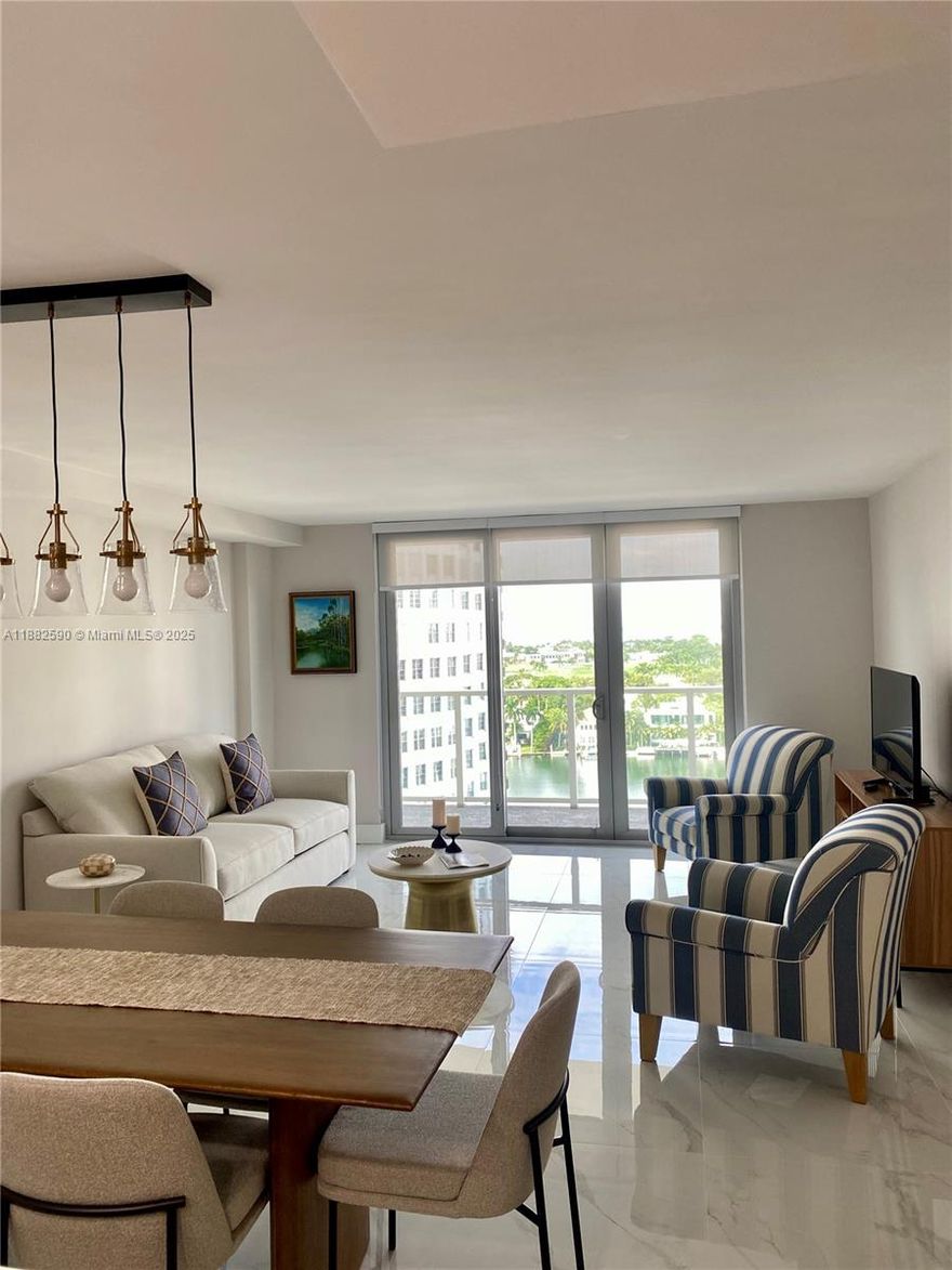 Exquisite, fully renovated unit in the heart of Mid Beach. Fully furnished, top of the line appliances ready to enjoy. The unit is available to occupy Dec. 9th. All amenities, including beach and heated pool service, saunas, on-site restaurant, beauty salon and gym. High speed internet & cable are included. Unit boasts of incredible intracoastal, city and bay views. Enjoy vivid sunsets from your balcone!