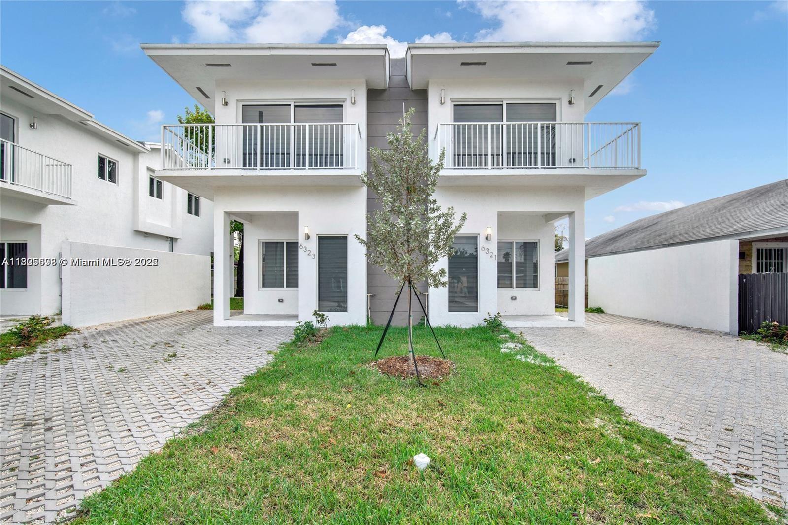 NEWLY CONSTRUCTED TOWNHOME 4 years old, featuring an Open Concept Layout, Living Room, Dining Room, Kitchen on the lower floor with a powder room for guests. Newer Washer/Dryer located inside the unit. The Upper Floor has 3 Bedrooms 2 Bathrooms . The main bedroom has its own balcony. The Kitchen has Quartz Countertops with lots of cabinet space and Stainless Steel Appliances. In addition, all the windows are impact including the front and back doors. There are Customize Zebra Blinds in all of the windows to add to the modern theme of the property. No association approval is required to move in.