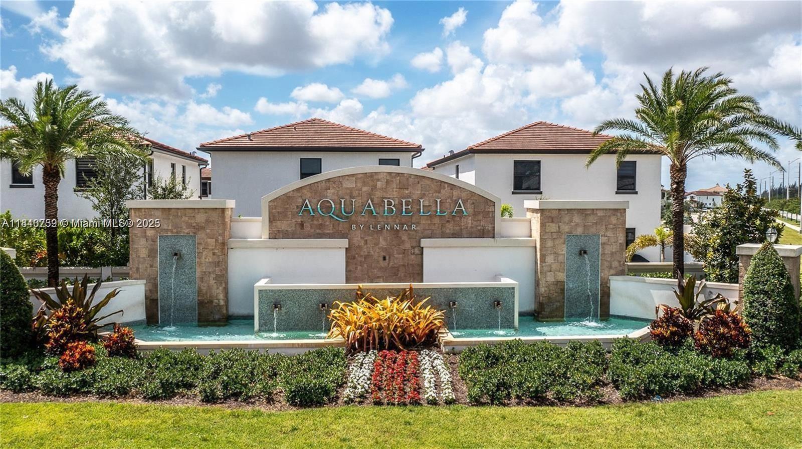 Beautiful 3/2.5 Villa Townhome in Aquabella by Lennar! Featuring an open layout, upgraded kitchen, and private backyard oasis, this property offers resort-style living with pools, gym, and clubhouse. Conveniently located near top schools and shopping.
