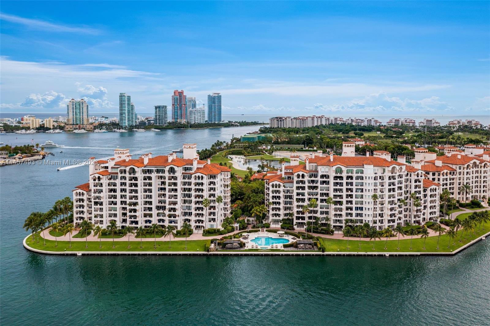 Stunning Bayview residence with unparalleled Miami skyline, Biscayne Bay, and sunset vistas from its expansive terraces. Nestled within one of Fisher Island's most coveted buildings, this delightful unit offers an array of features: 3 bedrooms, 3.5 baths, and generous terraces ideal for dining and entertaining. Fisher Island presents a world-class lifestyle with amenities such as a pristine beach, golf course, marinas, tennis and pickleball courts, gourmet restaurants, a luxurious spa, UHealth Outpatient Center, market, hotel accommodations, and much more.