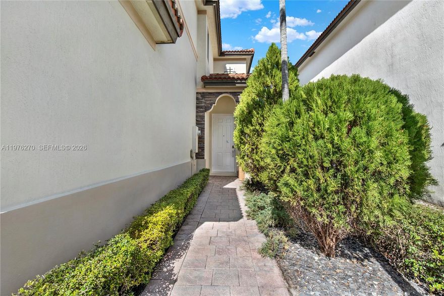 Beautifully refreshed 3BR + den home in a peaceful Cutler Bay community. Freshly painted inside and out and pressure cleaned — move-in ready! Features tile floors on the first floor and laminate flooring upstairs, plus a versatile office/den space perfect for working from home. Enjoy a nice backyard ideal for relaxing or entertaining. Community amenities include pool and fitness center in a quiet and family-friendly neighborhood. A perfect place to enjoy the South Florida lifestyle.