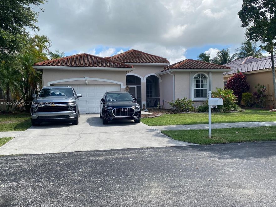 Stunning 4-bedroom, 3 full-bath home located in the East Lake community in Homestead! Enjoy breathtaking lake views from your covered and screened patio, perfect for relaxing or entertaining. This beautiful home features a completely remodeled kitchen with brand-new cabinetry, stainless steel appliances, and modern finishes. The spacious split floor plan offers plenty of living space, including one bedroom and full bath privately separated from the others — ideal for guests, in-laws, or older children. Freshly painted in 2025, with a new roof installed in 2020 and A/C replaced in 2018.