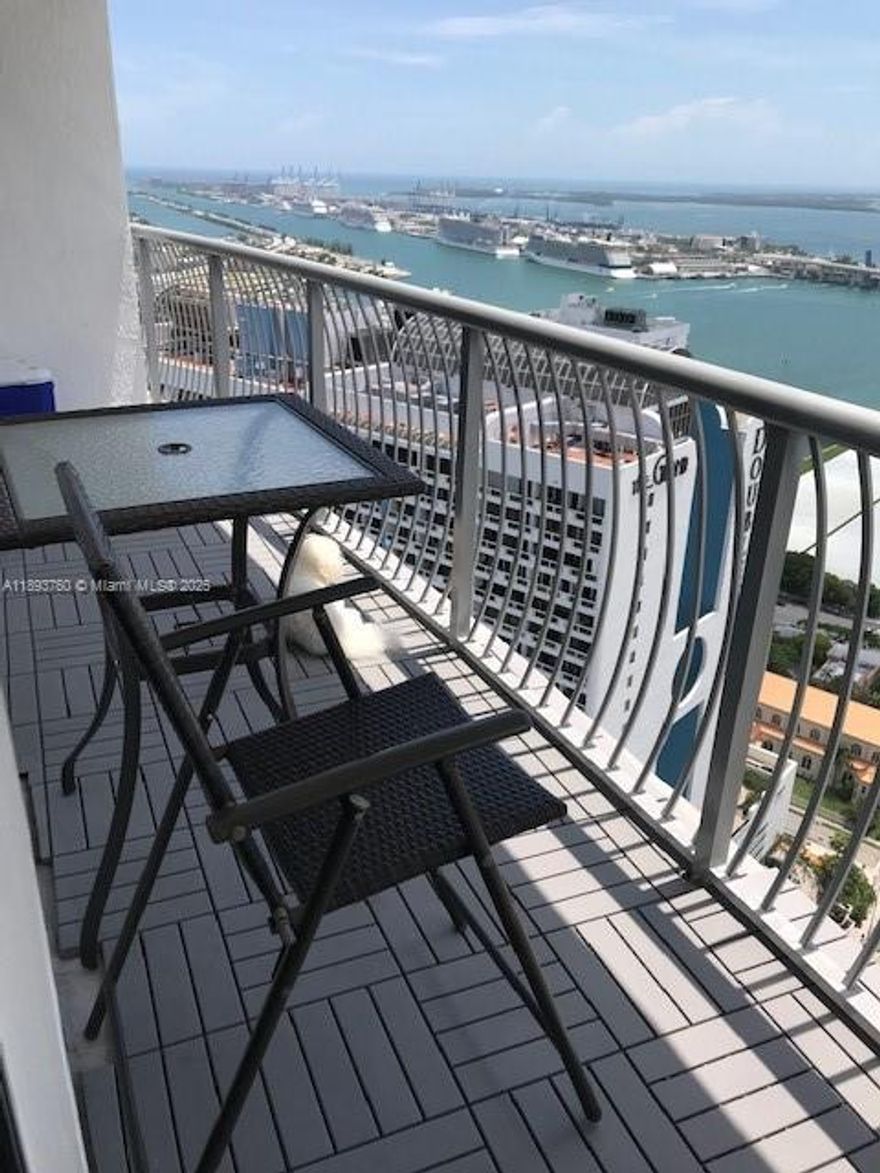 Beautiful city views from this 1 bed/1 bath, w/ open kitchen, SS appliances, granite countertops, walk in closets, and W/D. Great location on Edgewater, steps from Metrorail, minutes from Downtown, Brickell, Wynwood & Miami District Design.