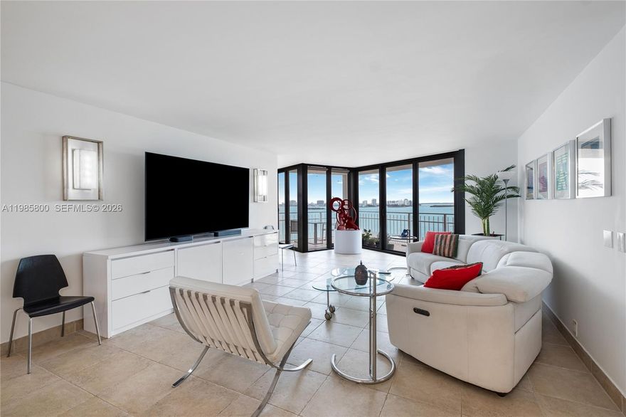 Wake up to breathtaking southeast water views from this beautifully upgraded 3BR/2.5BA residence on the 11th floor, where every sunrise over Biscayne Bay feels like a private escape. spectacular southeast water views of Biscayne Bay, marina, and Miami skyline. Bright and spacious split floor plan featuring impact floor-to-ceiling windows and sliding doors, filling the home with natural light. Elegant formal dining room, expansive living area, and modern finishes throughout. Updated bathrooms including a spa-like primary bath. Enjoy indoor-outdoor living from your private balcony with stunning sunrise views. Includes 2 assigned parking spaces. Located in the guard-gated Towers of Quayside, a 33 acre waterfront community offering resort-style amenities: marina, tennis, pickleball, full spa/fitness center, pools, on-site restaurant, café, walking paths, and 24-hour security.