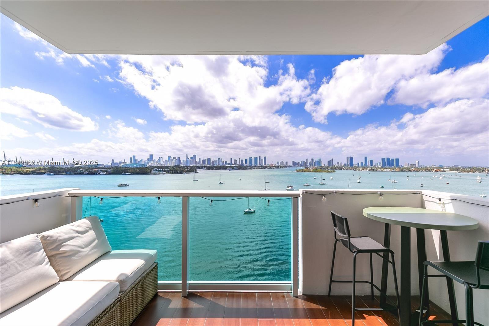 Available November 1st. Minimum 4-month lease. Enjoy breathtaking direct bay views from this beautifully furnished 2-bedroom, 2-bath condo in the heart of Miami Beach. Located in a full-service building, this stylish and comfortable residence is available for the summer only—perfect for a seasonal retreat. Floor-to-ceiling windows bathe the space in natural light, while the open-concept layout is ideal for entertaining or relaxing. Just bring your suitcase—everything you need is here. Steps from shops, cafes, and the beach. Don’t miss this rare seasonal opportunity!