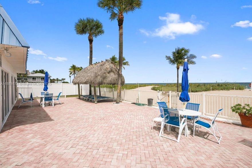 BRING YOUR TOOTHBRUSH! Resort Style living, directly across from beach. Clubhouse on beach side, private access. Clubhouse W kitchen and meeting area, ping pong, beautiful pool and bar bq area! A must see! Beautifully remodeled unit. Tiled flooring. Entire unit upgraded with the finest quality tile, vanities, counter tops and cabinetry! Stainless steel appliances. Showers in both full bathrooms. A/C 2 years new, water tank older but wired for tankless. New electrical panel. Both bedrooms large enough for sitting area. Great separation of bedrooms and living area, split bedrooms. large comfortable living room. Walk-in closets, lot of storage. 50 year certification complete. milestone and sirs reports available. Restaurant's galore down up the street, active downtown life with live music!