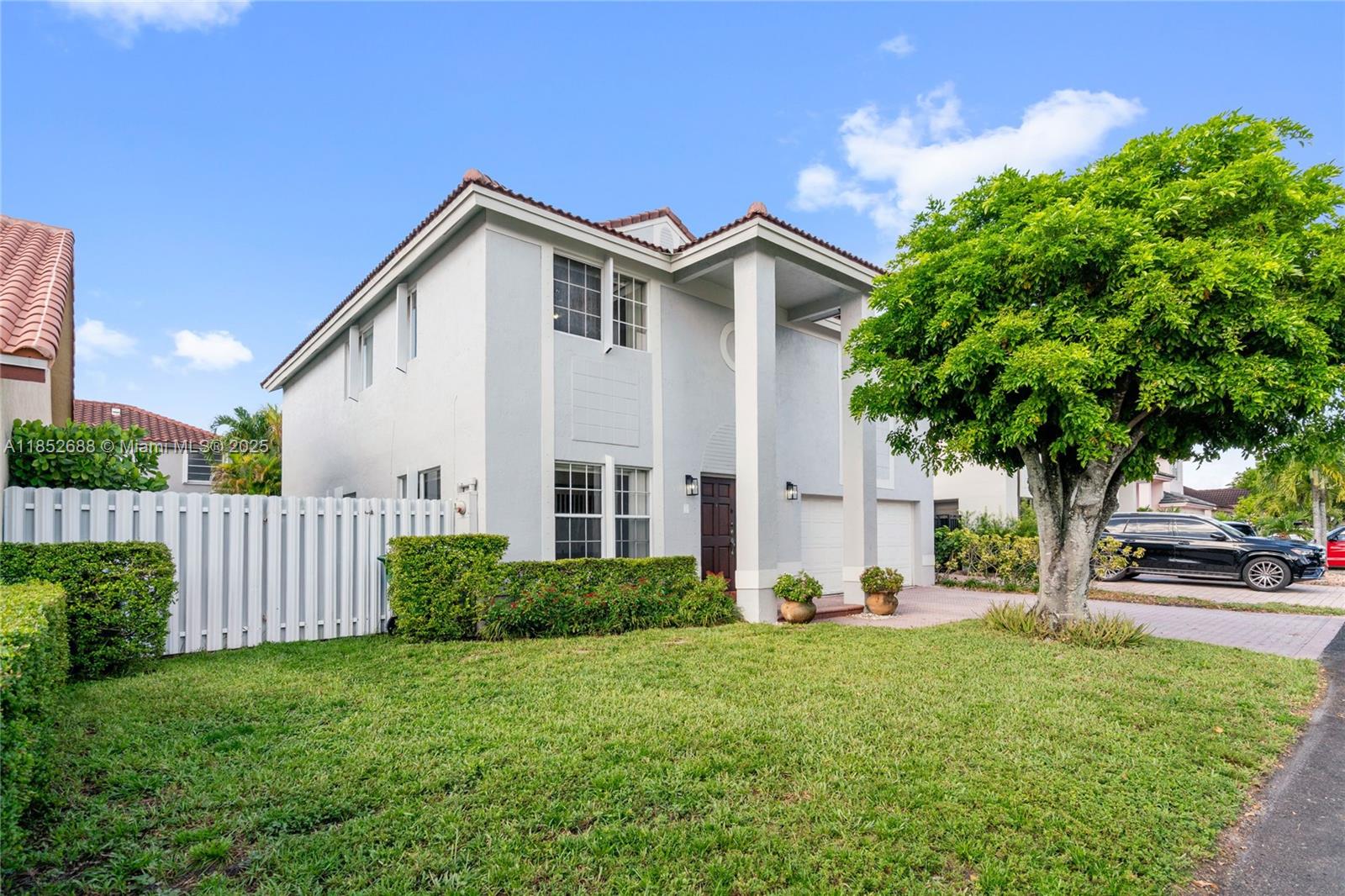 GREAT FAMILY HOME IN WEST ESPLANADE, CENTRALY LOCATED IN THE MIAMI LAKES AREA. FEATURES 5 BEDROOMS, 2 AND A HALF BATHS, SALT WATER POOL, 2 CAR GARAGE AND A LARGE FAMILY ROOM. CERAMIC TILES ON FIRST FLOOR AND LAMINATED WOOD ON 2ND. LARGE PRINCIPAL BEDROOM WITH SPACIOUS BATHROOM, ROMAN TUB AND SEPARATE SHOWER. QUARTZ COUNTERTOPS IN KITCHEN. JUST ADD YOUR PERSONAL TOUCH AND MAKE YOUR FOREVER HOME! . LOW HOA. CLUB HOUSE , TENNIS COURT, POOL, PICNIC AREA, PLAYGROUND, PICKEBALL ETC.
CONVENIENTLY LOCATED NEAR SCHOOLS, SHOPPING, AND MAJOR HIGHWAYS.
