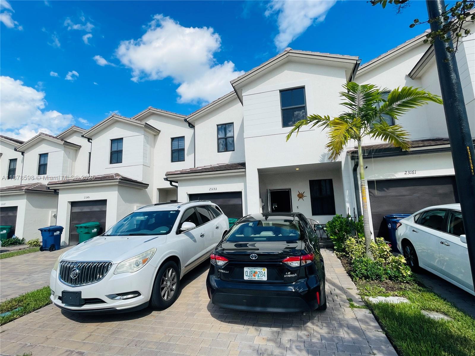 New Modern Townhouse in Miami Area. Stunning new construction featuring 3 bedrooms (2 and a half). Two floors over 1,695 sq ft under air (1,936+ total sq ft of construction). This home was built in 2023 entirely of concrete and designed for durability, efficiency, and style. The open layout oversized impact windows, a glorious family room and high-end modern finishes throughout. Enjoy a spacious chef’s kitchen featuring elegant quartz counter, extra large Master suit with super wide walking custom made closet, and a fully insulated. Double sink in the master bath.
Parking: 1 car garage, 3 parking spaces in the front and plenty spaces in the back. Enjoy a Large Municipal Park in the back of the property with no neighbors or future construction. More than $30K in upgrades added.